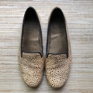 Aerosoles Leopard Print Calf Hair Driving Shoes